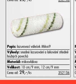 Lazurovací váleček Mikro9