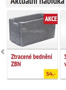 Ztracené bednění ZBN