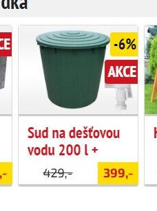 Sud na dešťovou vodu 200 l +
