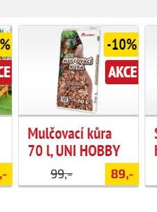 Mulčovací kůra 70 l, UNI HOBBY