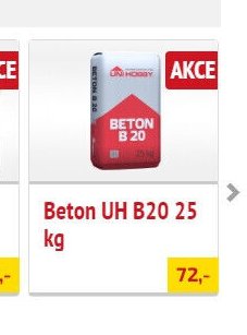 Beton UH B20 25 kg