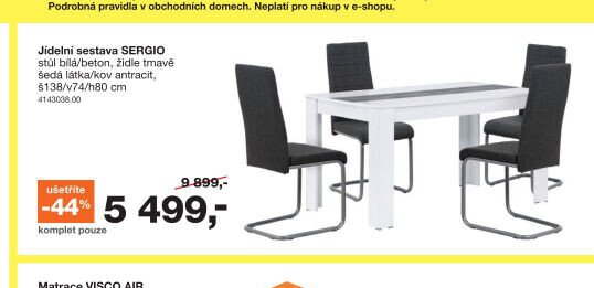 Jídelní sestava SERGIO