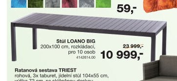 Stůl LOANO BIG