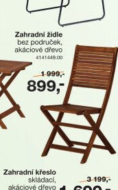 Zahradní židle