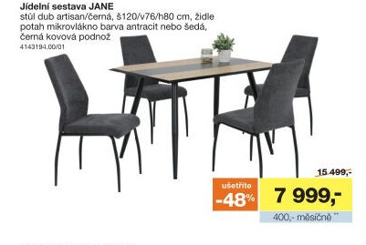 Jídelní sestava JANE