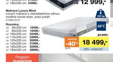 Matrace LUXURY MIND