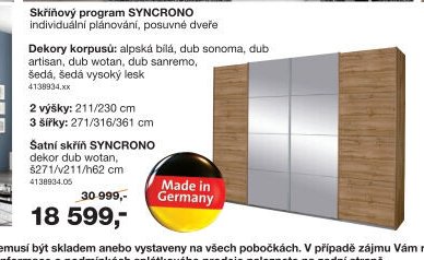 Skříňový program SYNCRONO