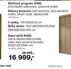 Skříňový program KING
