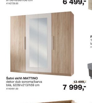 Šatní skříň MATTINO