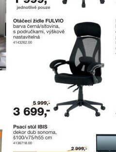 Otáčecí židle FULVIO