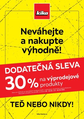 akční leták Kika nábytek 20.5.2022-23.5.2022