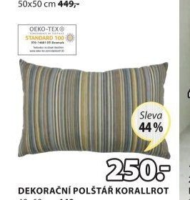 DEKORAČNÍ POLŠTÁŘ KORALLROT