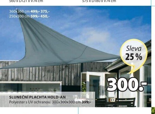 SLUNEČNÍ PLACHTA HOLD-AN