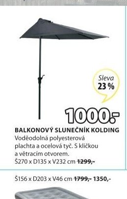 BALKONOVÝ SLUNEČNÍK KOLDING
