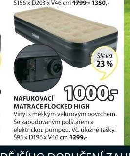 NAFUKOVACÍ MATRACE FLOCKED HIGH