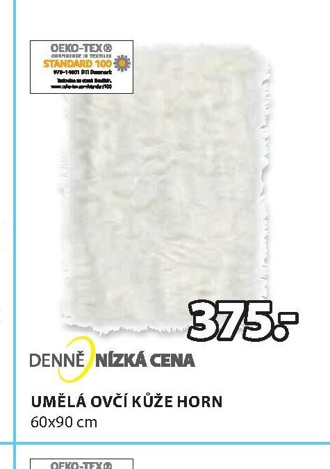 UMĚLÁ OVČÍ KŮŽE HORN