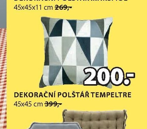 DEKORAČNÍ POLŠTÁŘ TEMPELTRE