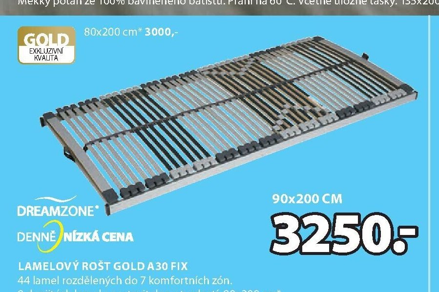 LAMELOVÝ ROŠT GOLD A30 FIX 3250,-