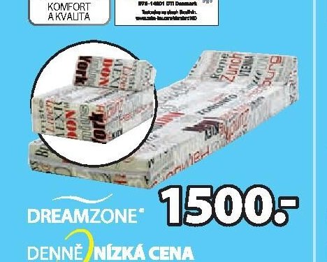 SKLÁDACÍ MATRACE PLUS F15 1500,-