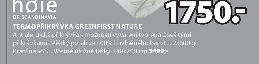 TERMOPŘIKRÝVKA GREENFIRST NATURE