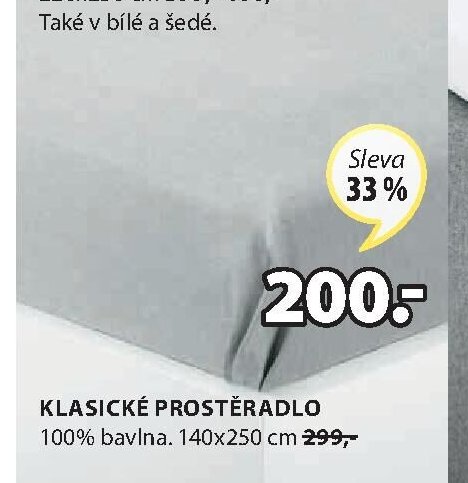 Klasické prostěradlo