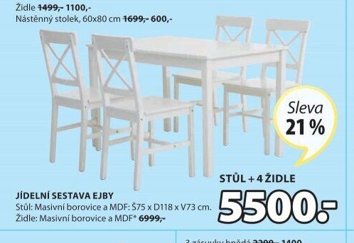 Jídelní sestava EJBY
