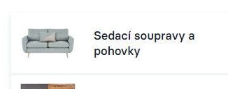 Sedací soupravy a pohovky