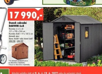 Domek zahradní DARWIN 6x8