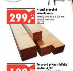 Hranol stavební nehoblovaný