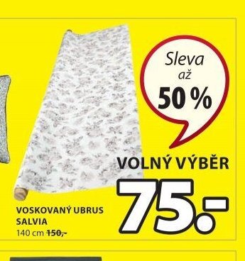 VOSKOVANÝ UBRUS SALVIA