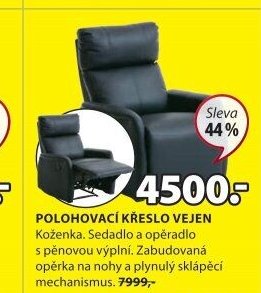 Polohovací křeslo Vejen