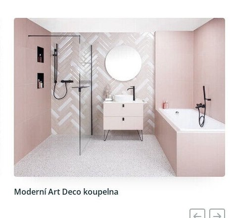 Moderní Art Deco koupelna