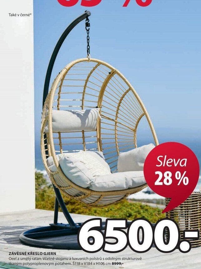 Závěsné křeslo GJERN