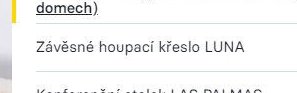 Závěsné houpací křeslo LUNA
