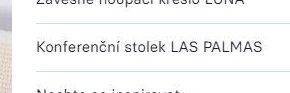 Konferenční stolek LAS PALMAS