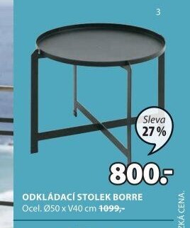 ODKLÁDACÍ STOLEK BORRE