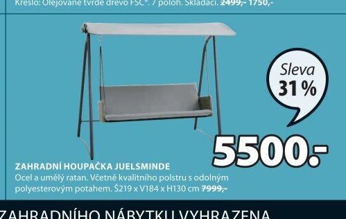 Zahradní houpačka JUELSMINDE