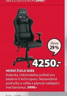 HERNÍ ŽIDLE NIBE