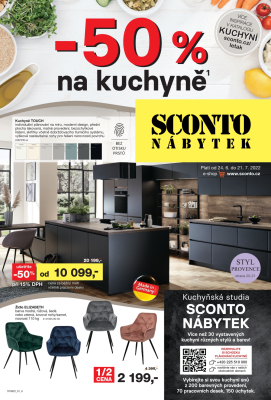 akční leták Sconto nábytek 24.6.2022-21.7.2022