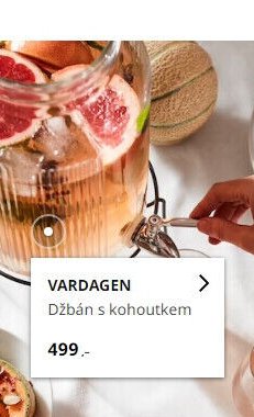 VARDAGEN Džbán s kohoutkem