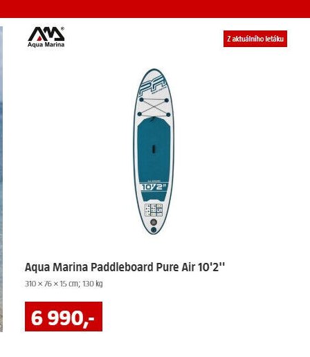 Aqua Marina Paddleboard Pure Air 10'2