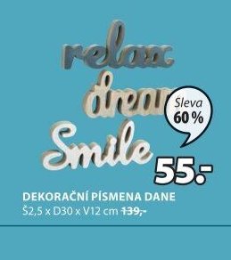 DEKORAČNÍ PÍSMENA DANE