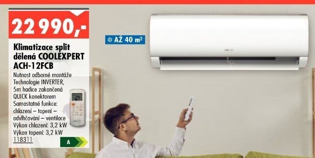 Klimatizace split dělená COOLXPERT ACH-12FCB