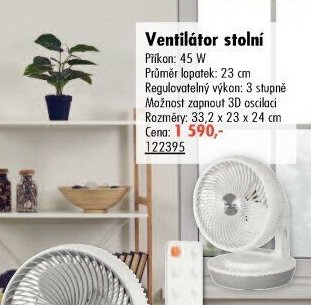Ventilátor stolní