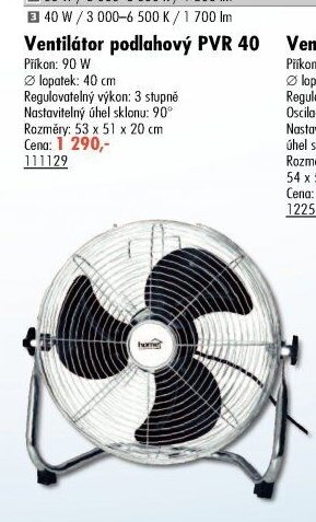 Ventilátor podlahový PVR 40