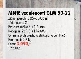 Měřič vzdálenosti GLM 50-22