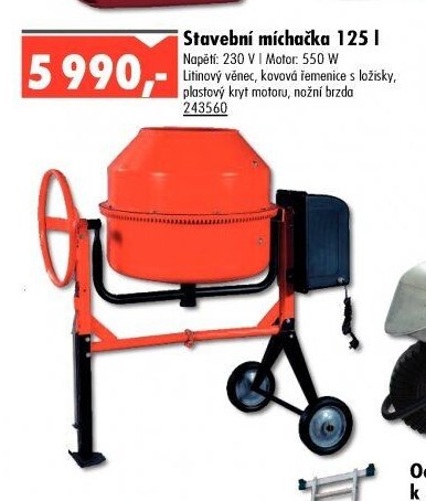 Stavební míchačka 125 l