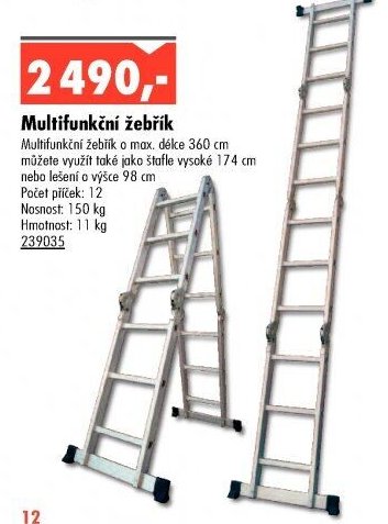 Multifunkční žebřík