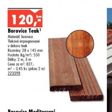 Borovice Teak