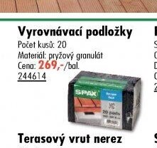 Vyrovnávací podložky